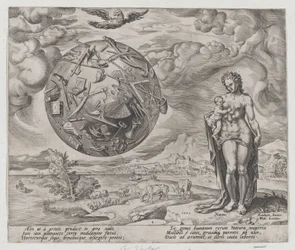 Man Born to Toil, from The Reward of Labour and Diligence, plate 1, 1572