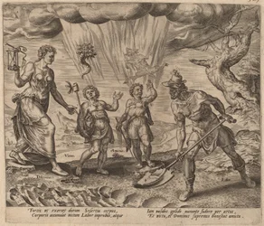 The Lord Endowing the Diligent Worker with Food and Clothing