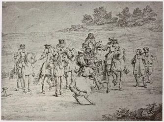 Van der Meulin [?], Louis XIV and the Artist