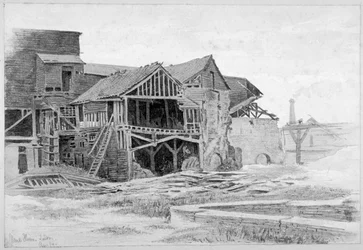 View of the Old Lime Works, Nine Elms, Battersea, London