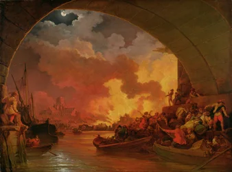 The Great Fire of London, c.1797