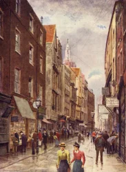 Holywell Street, Strand, looking West
