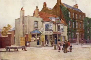 Red Cow Public-House and Fairlawn, Hammersmith Road, 1897