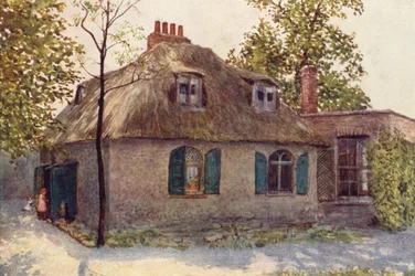 Thatched Cottage near Paddington Green, 1895