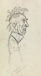 Caricature Portrait of Gladstone