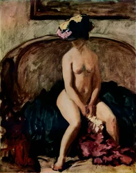 Seated Nude: The Black Hat