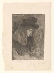 Little girl with blond hair (original title)