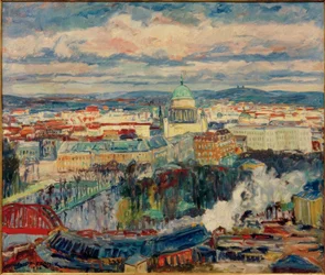 View of Potsdam with the Nikolaikirche