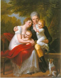 Portrait of Count Ferdinand von Zeppelin and His Family