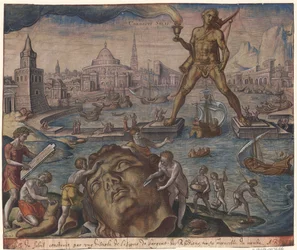 The Colossus of Rhodes from the series The Eighth Wonders of the World After Maarten van Heemskerck