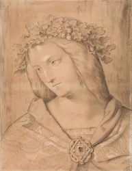 Germania, Bust, Study for the Fresco Painting