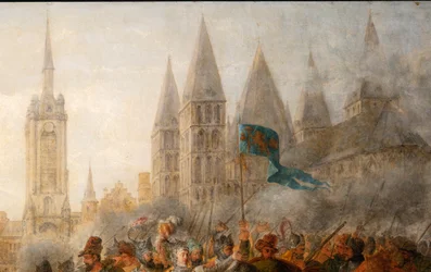 Defense of Tournai by the Princess of Epinoy, Philippe-Auguste Hennequin, Museum of Fine Arts of Tournai