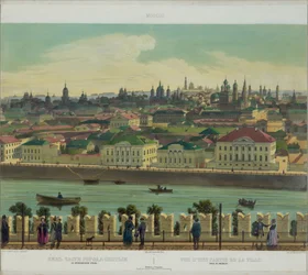 View of Zamoskvorechye from the Kremlin Wall from a panoramic view of Moscow in 10 parts