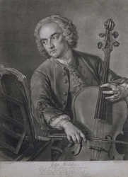 Portrait of John Hebden, a Cellist in Handel