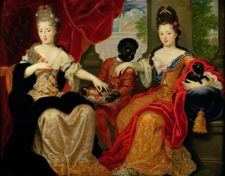 Portrait of Francoise-Marie de Bourbon and Louise-Francoise de Bourbon