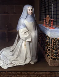 Portrait of Claudia (Claude) Baudran, inmate of the convent of Port Royal des Champs