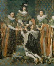 Louis XIII Welcomes Duke of Longueville into Order of Holy Spirit