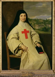 Mother Angelique Arnauld (1591-1661) Abbess of Port-Royal, 1654