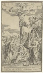 Christ on the Cross Flanked by Mary and John