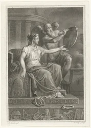 Allegorical representation of the 50th anniversary of Felix Meritis, 1827