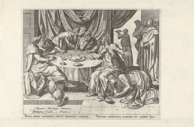 Christ Anointed by Mary Magdalene (Six Scenes with Christ and Women from the Gospels)