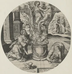 Angel Appearing in the Flames