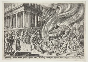 Jehu Destroying the Temple and Statue of Baal