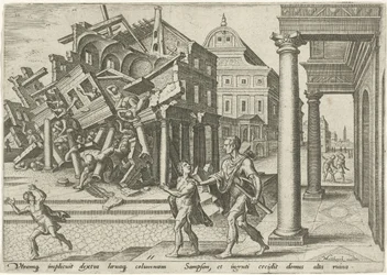 Samson Destroys the Temple of the Philistines