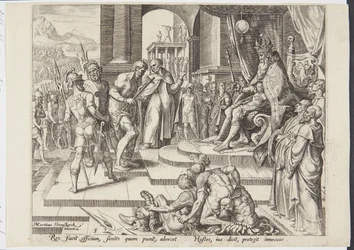 The King Administering Justice
