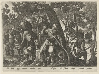 Boar Hunt with Guns