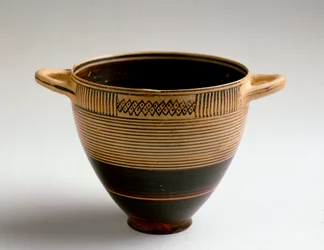 Phoenician Art: Kotyl Type Cut in Painted Clay