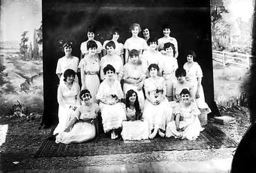 Women on a carpet