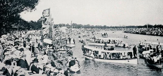 Henley on the Yarra, Melbourne, Victoria, c.1904, from Under the Southern Cross - Glimpses of Australia, published by Department of External Affairs, Melbourne