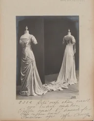 Album Page: House of Worth, Evening Dress