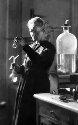 Marie Curie in her laboratory in 1925