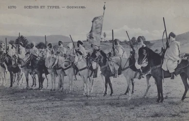 Moroccan Goumiers, Muslim soldiers who served under the French Army of Africa