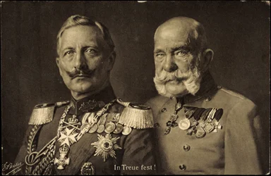 Kaiser Wilhelm II of Prussia with Emperor Franz Josef I of Austria, Loyalty
