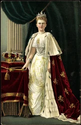Queen Wilhelmina of the Netherlands with crown