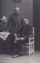 Portrait of two German soldiers