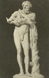 Silenus with the Child Dionysus, Ancient Roman Sculpture in the Collection of the Glyptothek, Munich, Germany