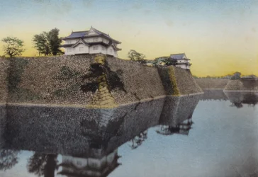 The Osaka Castle built in 1583 by Hideyoshi