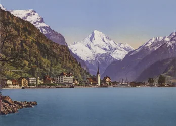 Fluelen and the Bristenstock 3074m