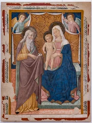 Madonna with Infant Jesus and St. Simeon