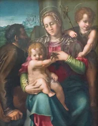 Holy family with the young St John the Baptist