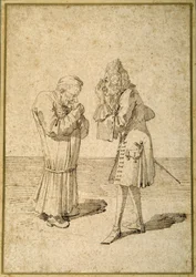 Baron Philip von Stosch showing an antique gem to Sabbatini