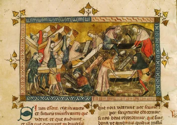 The Burial of the Victims of the Plague in Tournai, c. 1353