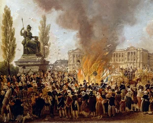 The Celebration of Unity, Destroying the Emblems of Monarchy, Place de la Concorde