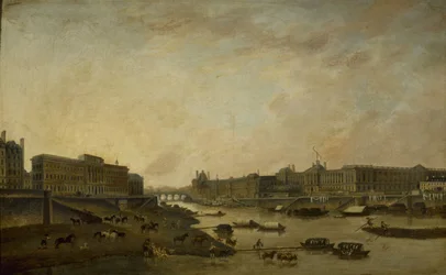 The Hôtel de la Monnaie and the Louvre, seen from the Pont-Neuf, circa 1800
