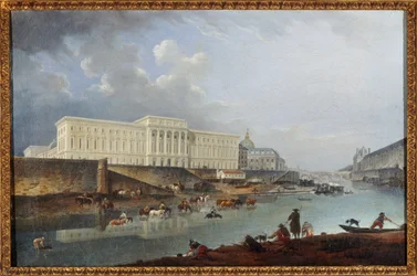 The Hôtel de la Monnaie, the Quai de Conti and the Seine, seen from the Pointe de la Cité