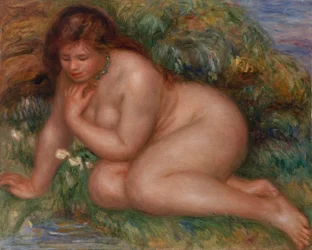 Bather Gazing at Herself in the Water